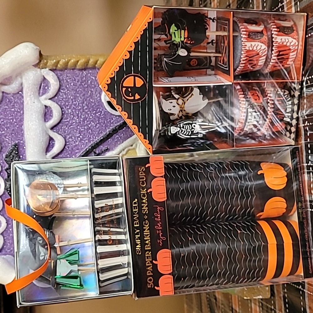 Baking cups and decorations